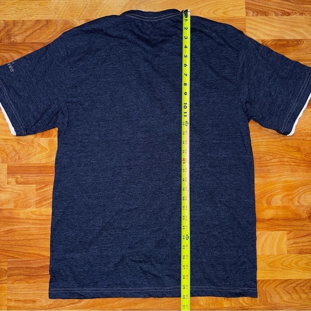 Vtg NY Yankees Center Logo Navy Blue T Shirt Embroidered Men’s Size Large RARE! - Picture 10 of 11